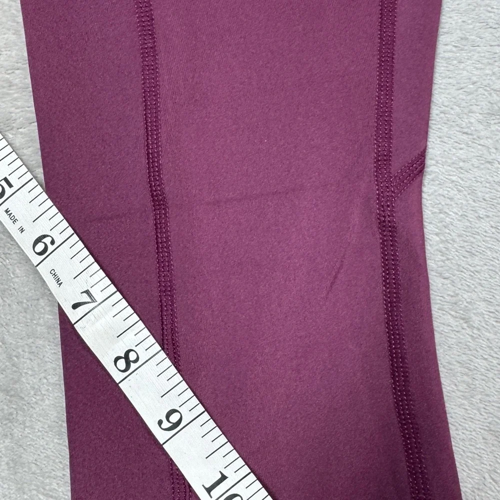 NWT PJ Parker Jeans Active Wear Vineyard Purple Capri Length Athletic Leggings S